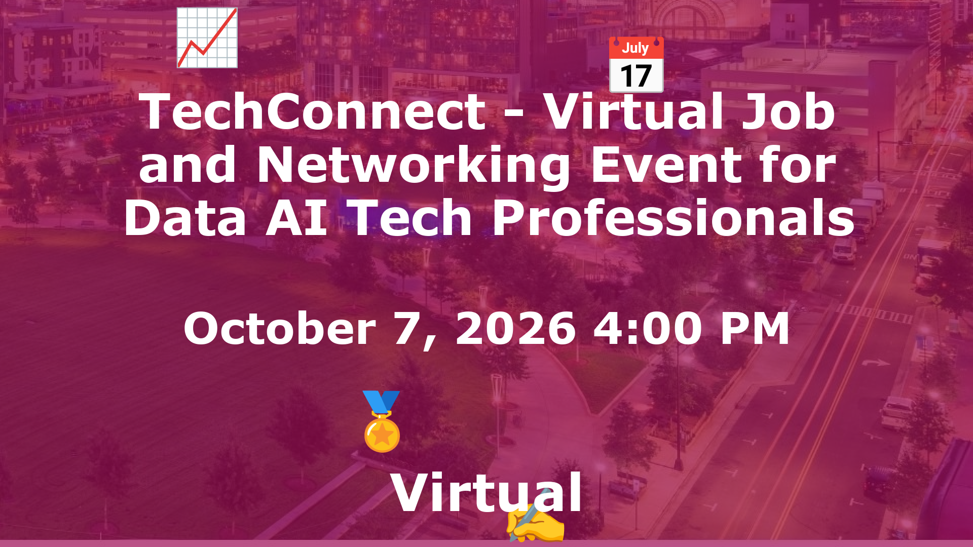 TechConnect - Virtual Job and Networking Event for Data AI Tech Professionals event image